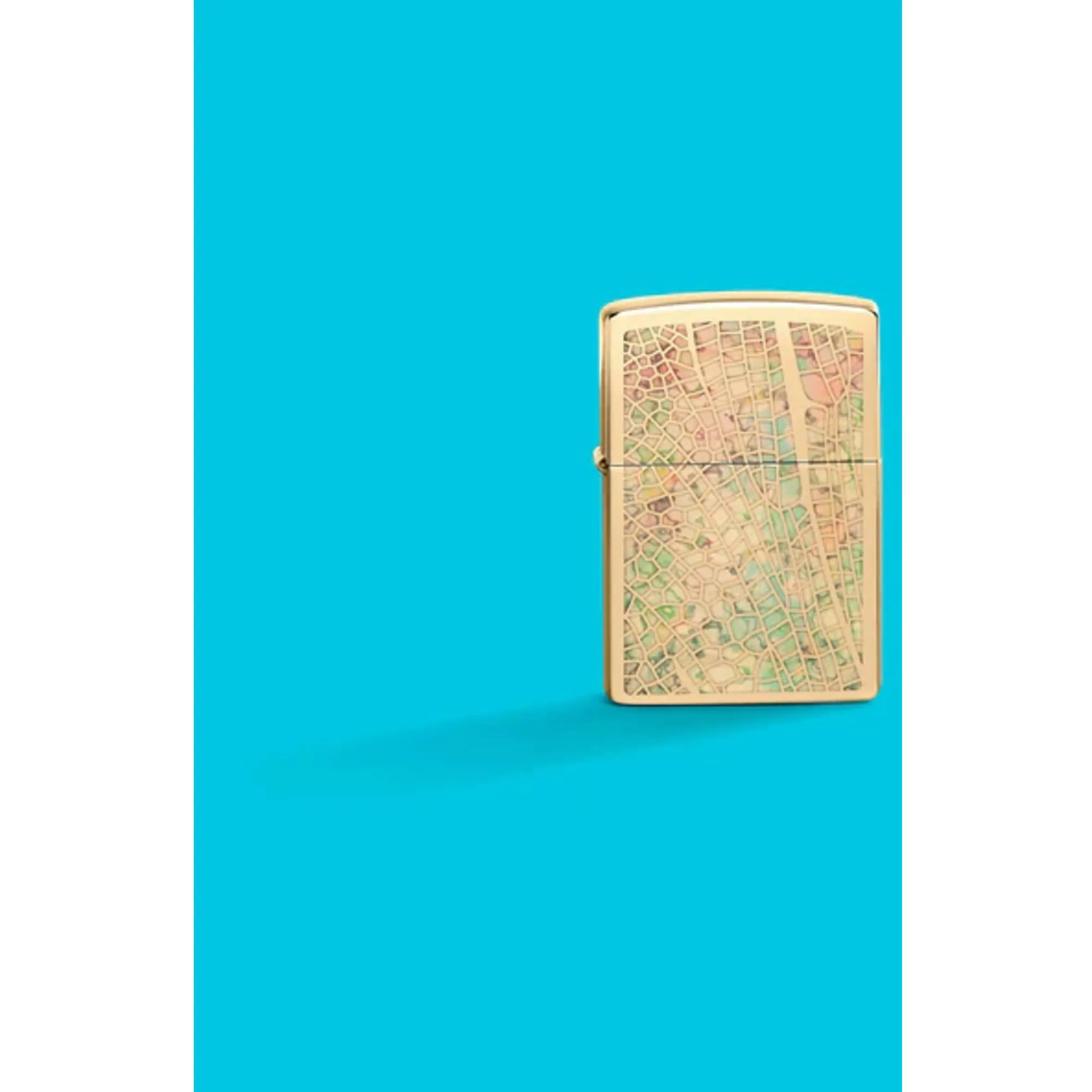Zippo Windproof Pocket Lighter Dragonfly Wing Design High Polish Brass 46006