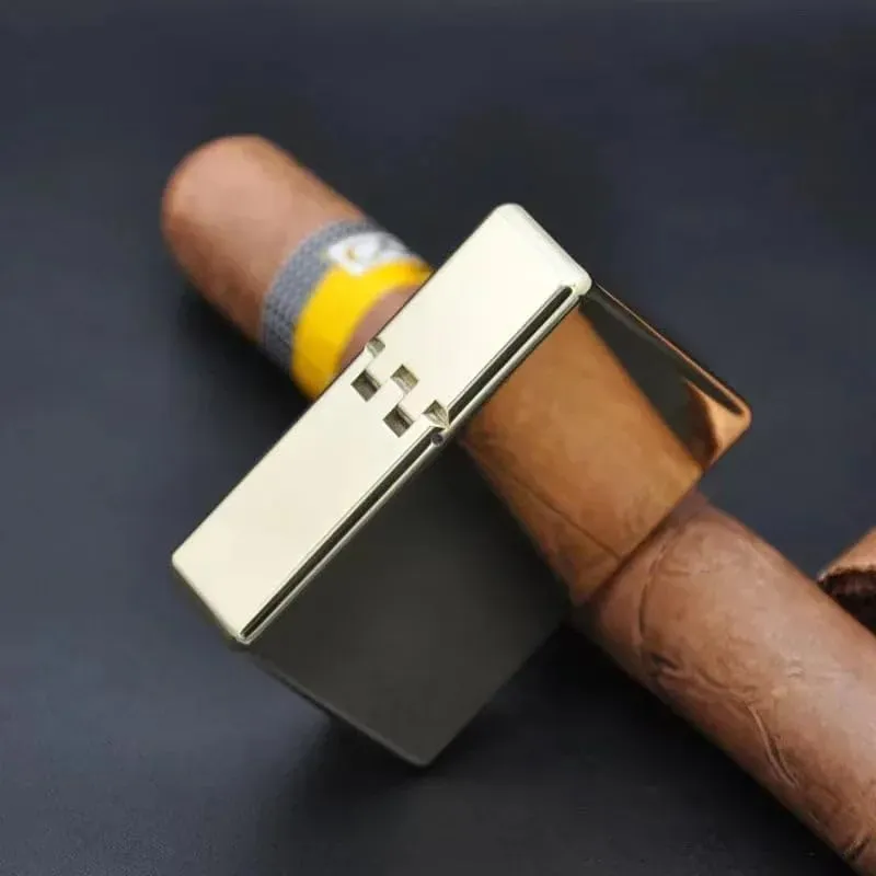 ZORRO 912S Heavy Armor Brass Kerosene Lighter, Retro Titanium Windproof Design with 3/5 Hinge Men's Gift 912 150g Logo