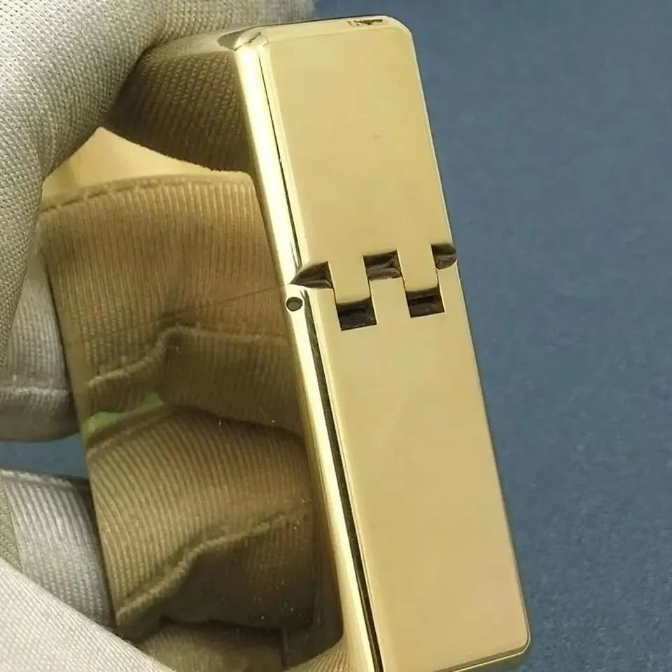 ZORRO 912S Heavy Armor Brass Kerosene Lighter, Retro Titanium Windproof Design with 3/5 Hinge Men's Gift 912 150g Logo