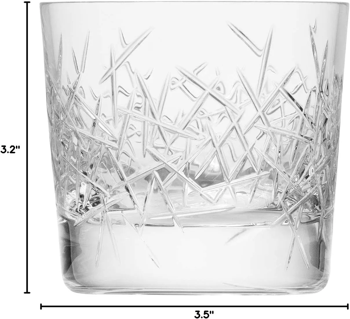 Zwiesel 1872 Charles Schumann Hommage Collection Glace Handmade Glass Small Whiskey, Cocktail Glass, 9.6-Ounce, Set of 2